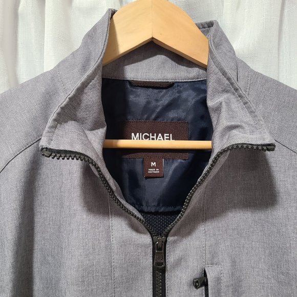 Michael Kors Bomber Jacket Gray Size M - Picture 4 of 10